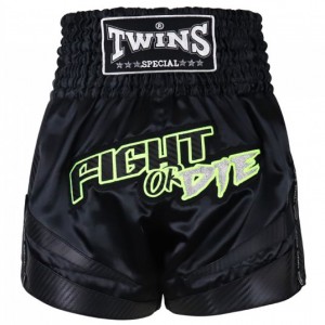 Шорты для тайского бокса Twins Special (TBS-FIGHTORDIE-black)